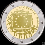 *2 Euro Slovinsko 2015, Vlajka EÚ