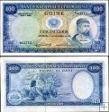 *100 Escudos Portugalská Guinea 1971, P45 UNC