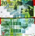 *20 nových šekelov Izrael 2001, P59b UNC