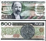 *500 Pesos Mexiko 1984, P79b UNC