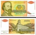 *5 000 000 000 Dinárov Juhoslávia 1993, P135 UNC