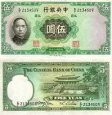 *5 Yuan Čína 1936, P217a UNC *5 Yuan Čína 1936, P217a UNC