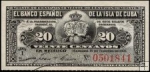 *20 Centavos Kuba 1897, P53 UNC