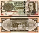 *10 000 Guaranies Paraguaj 2011, P224e UNC