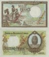 1000 Frankov Belgické Kongo 1944 SPECIMEN - REPLIKA 1000 Frankov Belgické Kongo 1944 SPECIMEN - REPLIKA
