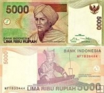 *5000 Rupií Indonézia 2001-16, P142 UNC