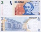 *2 Pesos Argentína 1997, P346 UNC