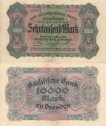 *10 000 Mariek Sasko (Nemecko) 1923, SAX13 VF *10 000 Mariek Sasko (Nemecko) 1923, SAX13 VF