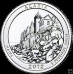 *25 Centov USA 2012P Acadia