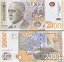 *2000 srbských dinárov Srbsko 2011, P61a UNC