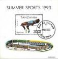 Známky Tanzánia 1993 Atletika neraz. hárček MNH Známky Tanzánia 1993 Atletika neraz. hárček MNH