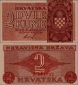 *2 Kuna Chorvátsko 1942 P8 UNC