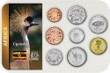 Sada 8 ks mincí Uganda 1-500 šilingov 1987-2009 v blistri UNC Sada 8 ks mincí Uganda 1-500 šilingov 1987-2009 v blistri UNC