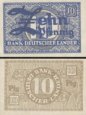 **10 pfennig Západné Nemecko 1948, P12a AU **10 pfennig Západné Nemecko 1948, P12a AU