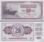 *20 Dinárov Juhoslávia 1978, P88a UNC