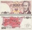 100 Zlotých Polsko 1988, P143e UNC