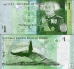 *1 Pa`anga Tonga 2014, P37b UNC