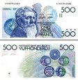 *500 franků Belgie 1980-98, P143 UNC *500 franků Belgie 1980-98, P143 UNC