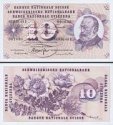 *10 Frankov Švajčiarsko 1954-77, P45 VF