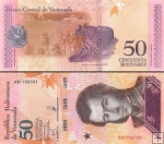 *50 Bolívares Venezuela 2018, P105 UNC