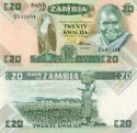 *20 Kwacha Zambia 1980-88, P27 UNC