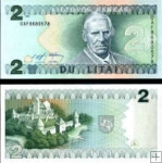 *2 Litai Litva 1993, P54a UNC