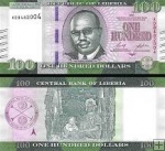 *100 Dolárov Libéria 2021, P41a UNC