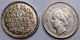 Strieborná minca 10 Centov Holandsko 1936 VF, Wilhelmina Strieborná minca 10 Centov Holandsko 1936 VF, Wilhelmina