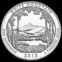 *25 Centov USA 2013P, White Mountain