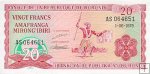 *20 Frankov Burundi 2005, P27d UNC
