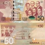 *50 Cedis Ghana 2012-2017, P42 UNC