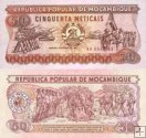 *50 Meticais Mozambik 1986, P129b UNC