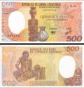 *500 Frankov Rovníková Guinea 1985, P20 UNC