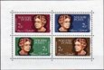 Blok Maďarsko 1964, Eleanor Roosevelt razítkovaný hárček Blok Maďarsko 1964, Eleanor Roosevelt razítkovaný hárček