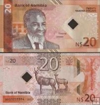 *20 Dolárov Namíbia 2025, P21 UNC