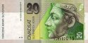 *20 Sk Dvadsať korún Slovensko 1993 P20a UNC