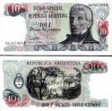 10 Pesos Argentinos Argentína 1983-84, P313