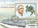 *Známky Sharjah 1972 De Gaulle, razítkovaný hárok