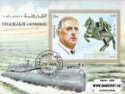 *Známky Sharjah 1972 De Gaulle, razítkovaný hárok *Známky Sharjah 1972 De Gaulle, razítkovaný hárok