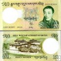 20 Ngultrum Bhutan 2006-2013, P30 UNC