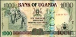 *1000 Šilingov Uganda 2005-9, P43 UNC