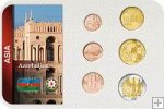 Sada 6 ks mincí Azerbajdžan 1 - 50 Qapik 2006 blister