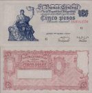 *5 pesos Argentína 1951, P264c XF