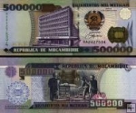 *500 000 Meticais Mozambik 2003, P142 UNC