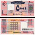 *5000 Livres Libanon 2001, P79 UNC