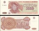 *5000 Cupon Moldavsko 1993 P4 UNC