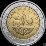 *Oficiálne bal. 2 Euro San Marino 2005, Světový rok fyziky