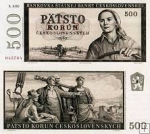 500 Kčs Československo 1962 nevydaná - REPLIKA