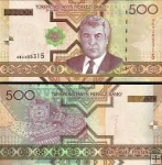 *500 Manat Turkménsko 2005, P19 UNC