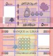 *5000 Libanonských liber Libanon 2021, P91c UNC *5000 Libanonských liber Libanon 2021, P91c UNC